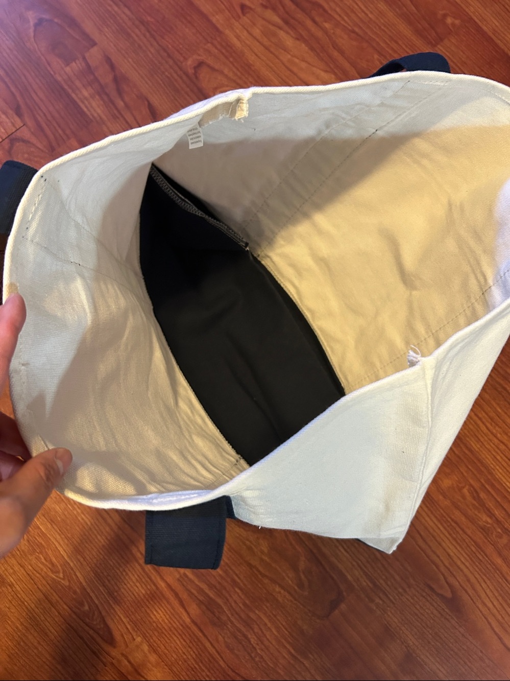 Trader Joe's Large Canvas Tote Bag - Picture 2 of 4